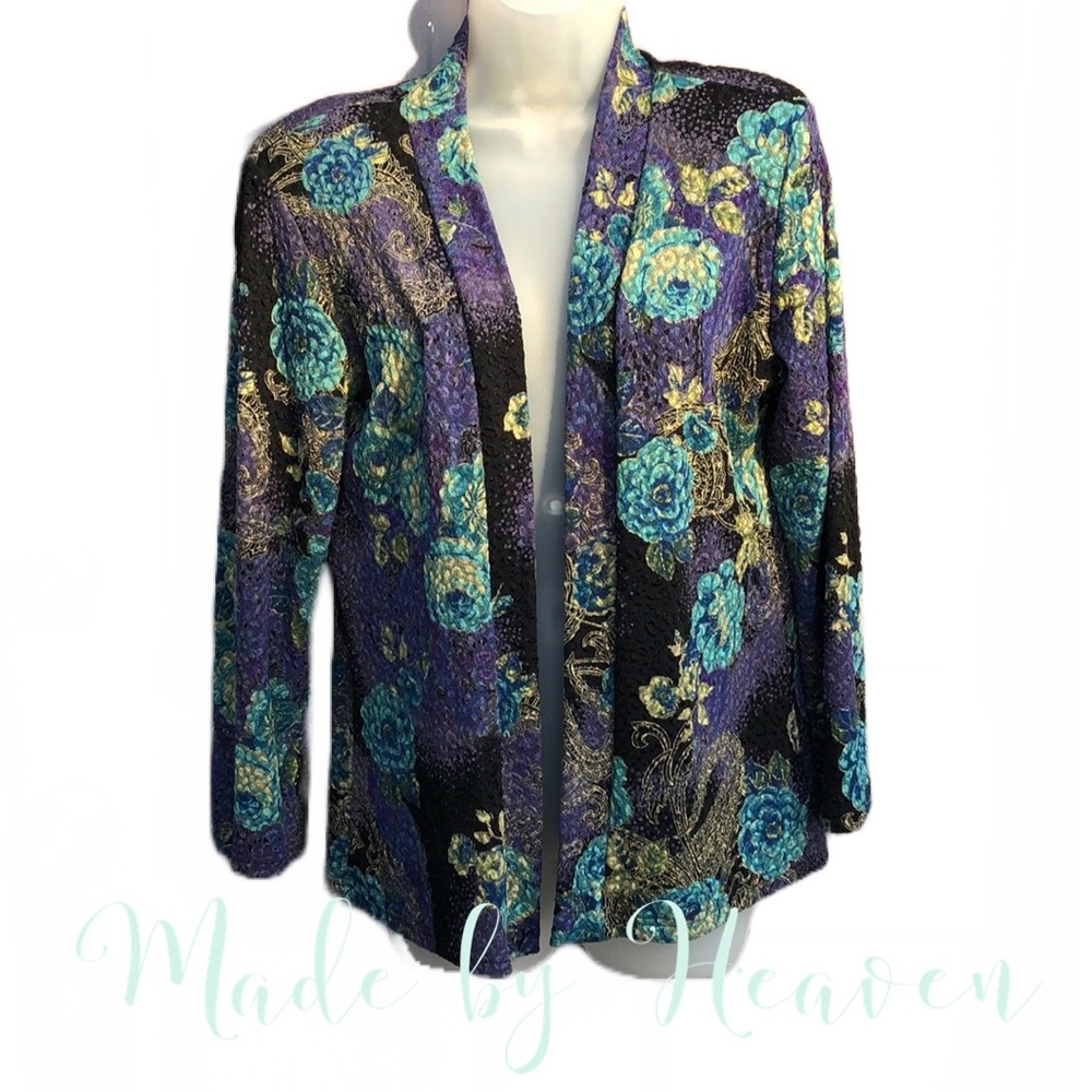 Made in Heaven floral print open cardigan